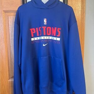 Nike NBA Authentic Pistons Blue Hoodie
